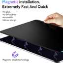 Peslv Magnetic Privacy Screen Protector for iPad Pro 11 Inch M4/M5 [2024/2025 6/5th Gen], Removable Anti Blue Light Glare Spy Private Filter, High Sensitive Bubble-Free Black Security Screen