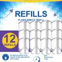 12 Pack Refill Cartridges, Super Sticky Compatible with Indoor Light M364 M364A and Max, Flying Insect Trap Refills Easy to Replace
