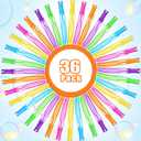 36PCS Bubble Wands for Kids,Bulk Bubble Wand for Kids Party Favor, Bubble Maker for Party Favor,Birthday,Goodie Bags, Wedding, Carnival Prizes, Summer Outdoor Toy Gifts, Assortment 6 Colors