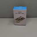 Stainless Steel Ice Cube Trays with Lever - 6 Large Cube Mold for Whiskey & Cocktails, Professional Heavy Duty Metal Freezer Tray, Non-Toxic & Easy Release for Kitchen & Bar Use