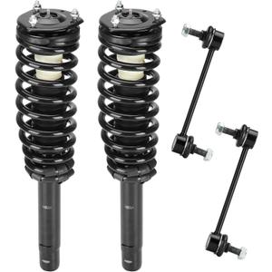 Front Coil Spring Strut Assembly & Stabilizer Sway Bar Links for Ford Fusion 2010 2011 2012, for Mercury Milan 2010-2011, Shock Absorber and Sway Bar Link Replace for 272596, K750415
