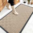 OLANLY Front Door Mat Outside Entrance 47x23, Heavy-Duty Rubber Doormat