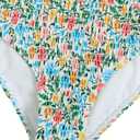 Girl's Tie Dye Smocked 2 Piece Swimwear Sets Backless Halter Bikini Cute Brief Bathing Suit (Floral Multicolor)