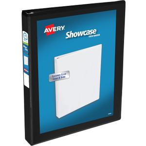 Avery Showcase Standard View 3 Ring Binder, 1" Slant Rings, 250-Sheet Capacity, 1.4 Inch Wide Spine, 1 Black Binder, Ideal for Lightweight Organization and Occasional Referencing (19600)