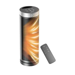 Ceramic Space Heater, Portable Indoor Heater with Remote Control, Three Heating Modes, Overheat and Tip-Over Protection, Suitable for Home, Bedroom, and Office Indoor Use