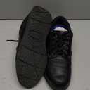 Nunn Bush Men's Cam Moc Toe Casual Lace-up with Comfort Gel and Memory Foam (9.5 Wide, Black Tumbled)