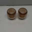 Woho Votive Candle Holders for Wedding Centerpieces, Tealight Candle Holder Set of 2, Glass Votive Candle Holder Bulk for Home Decor(Brown, 3.5'' Tall 3.1'' Diameter)