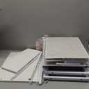 Furnulem White Tall Dresser for Bedroom,Vertical Storage Tower Unit and End Table with 6 Fabric Drawers, Nightstand Furniture with Drawer Organizer in Living Room,Closet,Entryway,Hallyway