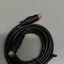 S-Video Cable Mini Din 4-Pin S Video Cable Male to Male Gold Plated Connector for Player Camcorders Laptops Transfer Video to TV or Monitor Connection Cable (1.8M/6Ft)