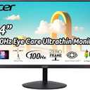 Acer SB242Y EBI 23.8" Full HD (1920 x 1080) IPS Zero-Frame Gaming Office Monitor | AMD FreeSync Technology Ultra-Thin Stylish Design 100Hz 1ms (VRB) Low Blue Light Tilt HDMI & VGA Ports
