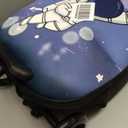 2-in-1 Ride-On Scooter Suitcase, Scooter Luggage for Kids Ages 5-12, Foldable & Lightweight Carry with LED Light-Up Wheels (Large, Purple)