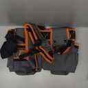 Tool Belt with Suspenders, Heavy-Duty 24-Pocket Work Belt for Electrician, Carpenter, Construction, Detachable & Adjustable Tool Pouch Bag for Men -Fits Waists 33"-48"