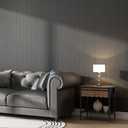 24"x394" Dark Grey/Black Grasscloth Wallpaper Peel and Stick Faux Linen Textured Upgraded Thick Self-Adhesive Waterproof Neutral Contact Paper Seamless Vinyl Embossed Wallpaper