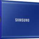 SAMSUNG T7 Portable SSD, 2TB External Solid State Drive, Speeds Up to 1,050MB/s, USB 3.2 Gen 2, Reliable Storage for Gaming, Students, Professionals, MU-PC2T0H/AM, Blue