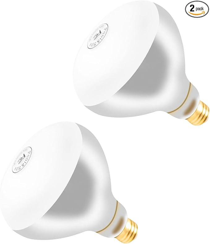 500W R40 120V Pool Light Bulb for Inground Pool & Spa – 3000K Warm White, E26 Base, High-Power, Compatible with Pentair & Hayward Fixtures, 3,000-Hour Lifespan (2 Pack)