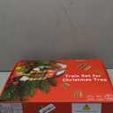 Christmas Train Set 2 in 1 Hanging Around The Tree Train Toys for Toddlers with Luxury Track & Sound and Smoke,Train Toy Set Around & Under The Christmas Tree, Best Indoor Christmas Decoration