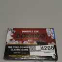 Kicko Premium Classic Domino Set - Jumbo - Double Six - 28 Thick Pieces in Durable Wooden Vegan Leather Box for Boys, Girls, Adults, Kids Party Favors and Game Night Use - Up to 2-4 Players