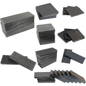 Levelling Small Wedge, Furniture Wedges, Hard Plastic Levelling Fittings, high Load Capacity spacers for Door Stops, Professional Furniture Levelling, and Renovation Work 50pcs