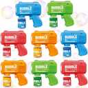 8-Pack Automatic Bubble Gun,Bubble Machine Blower Outdoor Toys for Toddlers Ages 1-8 Gifts Wedding Party Favors