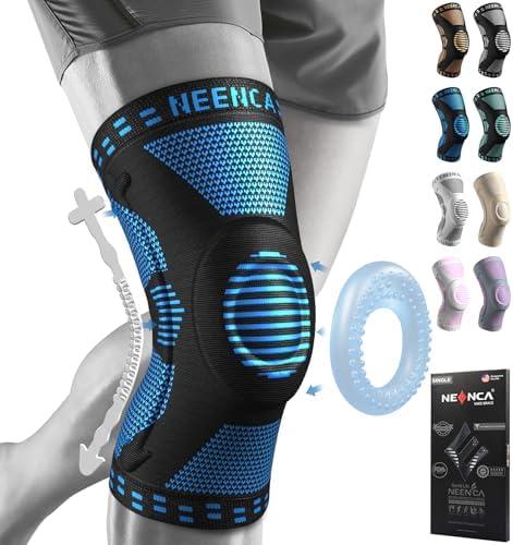 NEENCA Knee Brace for Women & Men, Medical Knee Support with Patella Pad & Side Stabilizers, Knee Compression Sleeve for Knee Pain, Meniscus Tear, ACL, Joint Pain, Runner, Workout - FSA/HSA Eligible L