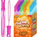 48PCS Bubble Wands for Kids,Bulk Bubble Wand for Kids Party Favor, Bubble Maker for Party Favor,Birthday,Goodie Bags, Wedding, Carnival Prizes, Summer Outdoor Toy Gifts, Assortment 6 Colors