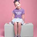 Birthday Girl Shirt Outfit Year Old Kids for Toddler 1st 2nd 3rd 4th 5th 6th 7th (Purple)