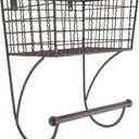 DII Rustic Farmhouse Bathroom Dcor, Metal Storage, Small Towel Bar, Rustic