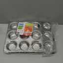 TeamFar 12-Cup Muffin Pan, Stainless Steel Cupcake Pans Muffin Tin Set for Oven Baking Mini Brownies Quiches Tarts, Non Toxic & Regular Size, Dishwasher Safe Set of 1