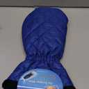 SCRUBIT Ice Scraper with Glove - Car Windshield Scraper for Ice and Snow w/Fleece Mitt - Quickly Scrape and Remove Snow While Staying Warm - Waterproof & Windproof - Car Scraper Snow Brush (Blue)