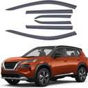 ACLONG Smoke Rain Guards Fit for Nissan Rogue 2021 2022 2023 Tape-On Side Shatterproof Window Visor, Window Deflectors, Vent Deflectors, 6-Piece Set