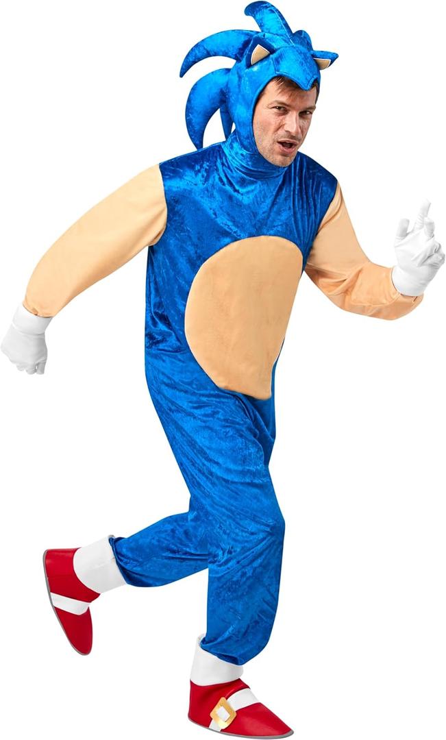 Rubies Sonic the Hedgehog: Deluxe Costume for Adults, Men's Small