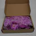 80 Pcs Orchids Artificial Flowers Silk Phalaenopsis Flower Heads Fake Orchids Flowers for Cocktails Drink False Butterfly Orchid Head for Wedding Floral Bouquet DIY Craft Bridal Decor(Dark Purple)