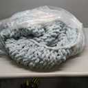 Luxury Chunky Knit Blanket Throw, Handmade Thick Chenille Yarn Throw 50x60, Cable Knit Crochet Blanket, Decorative Cozy and Soft Crochet Throw Blanket for Couch Home Decor (Turquoise)