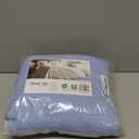 ClevaHome Queen Size Sheet Set - 6 Piece Soft Breathable Luxury Bed Sheet Set - Shrinkage & Fade Resistant Embroidered Bedding Sheet with Deep Pocket, 2 Extra Pillowcases (Queen, Chambray Blue)