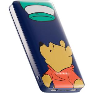 Disney Winnie The Pooh 10,000Mah Power Bank- Universally Compatible Portable Phone Charger Battery Pack w/USB Charging Port - Classic Winnie The Pooh Gifts for Women, Men, Teens and Kids (Pooh-Empty (Blue))