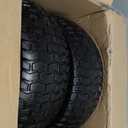 GICOOL 13x5.00-6 Flat Free Lawn Mower Tire and Wheel, 13x5-6 Riding Lawnmower Tire with 3"-6" Centered Hub and 3/ 4" & 5/ 8" Bearings, Tractor Turf Tire Turf-Friendly, 2 Pack