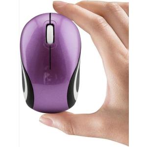 Wireless Mouse Mini Small Cute Pocket Portable Compact Travel USB Tiny Optical Little Mice 3 Buttons 1000 DPI Cordless Mouse for PC Laptop Computer MacBook Kids Girl Boy Women Small Hands Gift(Purple)