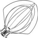 K5A Stainless Steel 6-Wire Whip Attachment for KitchenAid Bowl-Lift Mixer 5 Quart Bowl, Stainless Steel Whisk Replacement for Kitchen Aid Mixer, Dishwasher Safe, Egg Heavy Cream Beater.