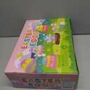 [6 Surprise Golden Eggs] 300 Pack 2.3 Inch Plastic Easter Eggs, Empty Easter Eggs Fillable, Bright Colors Plastic Eggs Bulks for Easter Hunt, Easter Party Favor, Basket Stuffers Fillers