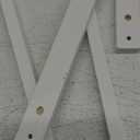 Civaner 11 Pcs Doll Garment Rack with Wooden Clothes Hanger for 18 Inch Girl Doll Clothes Mini Hangers Wardrobe Furniture Accessories for Dollhouse Baby Shower Supplies (White)