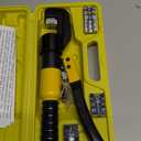 Hydraulic Crimping Tool With 9 Pairs Of Dies, 12 To 2/0 Awg, Hydraulic Wire Battery Cable Lug Terminal Crimper Crimping Tool, Crimping Easier