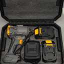 1500Nm Impact Wrench, 1/2" 1107ft-lbs Cordless Impact Gun with 2 x 4.0Ah Battery, 21V High Torque Power Impact Driver with 6 Sockets,Pistola Llave De Impacto for Truck RV Car Heavy Construction