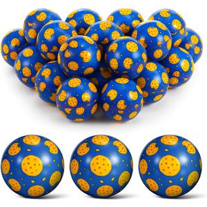 Civaner 24 Pcs Birthday Party Favor, 1.5'' Stress Ball Sensory Fidget Toys for Birthday Decorations Supplies Goodie Bags Christmas Stocking Stuffers Valentines Gifts (Cookies)
