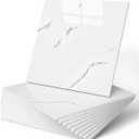 WADILE 20pcs Peel and Stick Shower Waterproof Marble Tiles Wall Panels, 11.8"x11.8" Self-Adhesive Backsplash, for Home Bathroom, Kitchen, Living Room White (Not Real Tile)