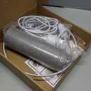 Plug in Pendant Light, 15 FT Hanging Lamp with Plug in Cord, On/Off Switch, Pendant Lighting with Fabric Shade, Hanging Light Fixture for Living Room, Bedroom, Dining Room, Kitchen (Gray)