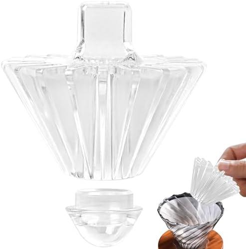 HannaFires 2-in-1 Convertible Style Coffee Filter Shape Fixed Tool For V60 Coffee Filter Paper or Basket Coffee Filter Paper – Convenient and Efficient Accessory for Enthusiasts
