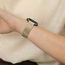 Seven-link Watch Band for Apple Watch Series 11, 10, 9, 8, 7, 6, 5, 4, 3, 2, 1 and SE 3/2/1 for Women, Dressy Stainless Steel Metal Band for Apple Watch 40mm 41mm 42mm 38mm 44mm 45mm 46mm for iWatch