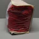 Outpain 6 Pack Red 72inch Spandex Round Tablecloths Stretchy 132inch Fitted 6FT Round Table Cloths, Wrinkle Free Table Cover with Skirt for Wedding Party Dining Banquet