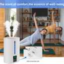 6L Humidifiers for Bedroom Large Room Home, Cool and Warm Humidifier for Baby and Plants Mist Top Fill Desk Humidifiers Essential Oil Diffuser, Quiet with Adjustable Mist,360 Nozzle