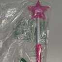 FlashingBlinkyLights Pink Super Star Princess LED Light Up Magic Wand for Kids